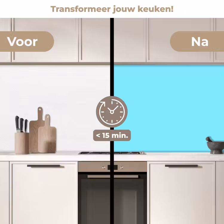 Keuken achterwand - Electric - Cyan - Blauw — 3
