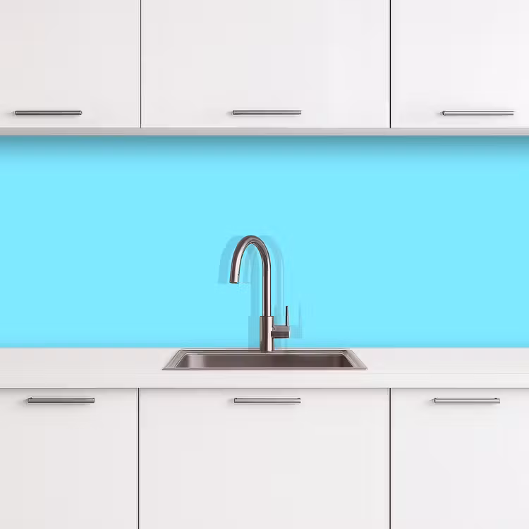 Keuken achterwand - Electric - Cyan - Blauw — 4