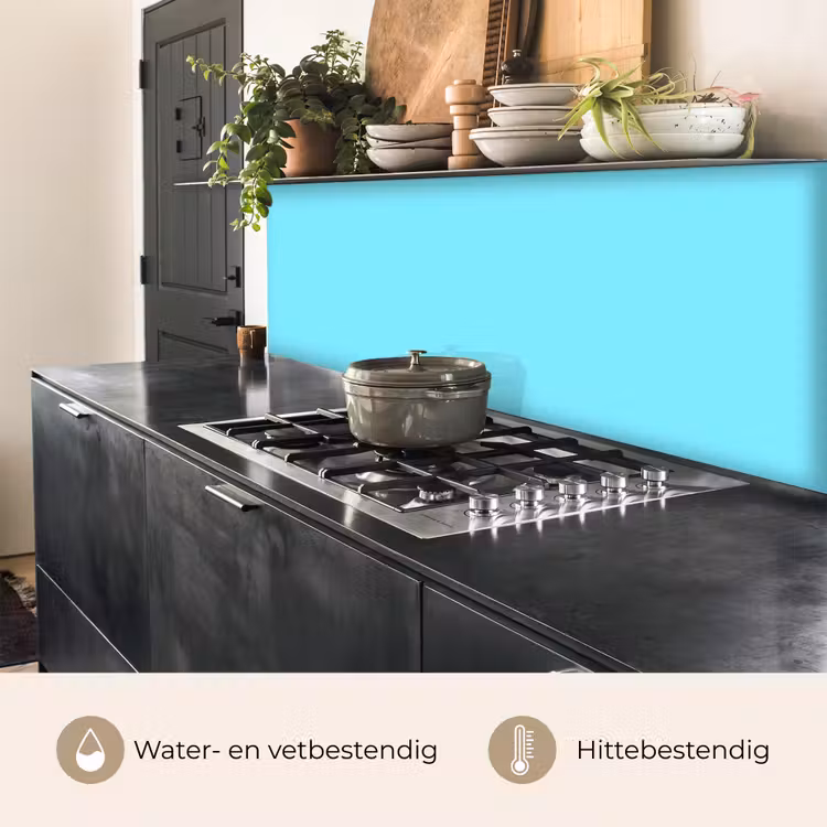 Keuken achterwand - Electric - Cyan - Blauw — 5