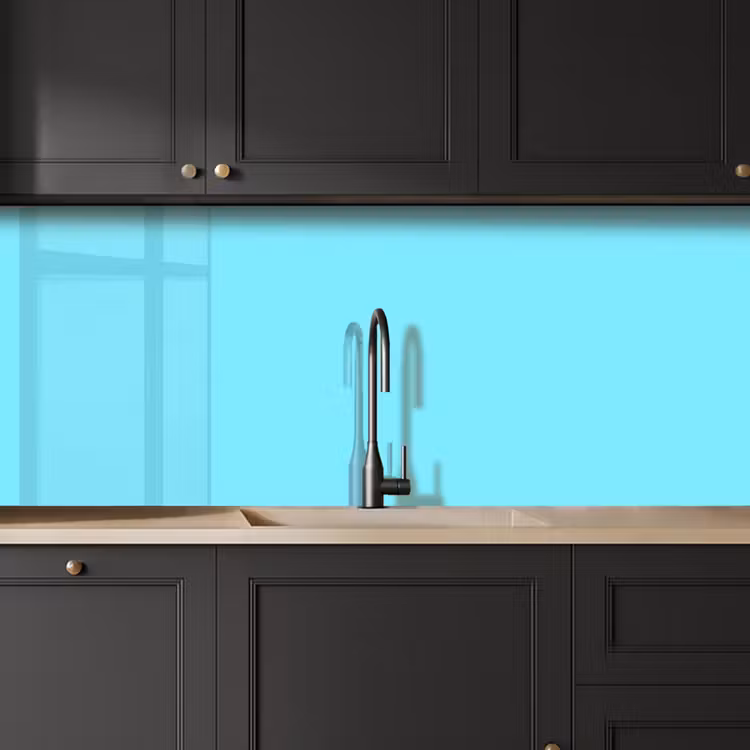 Keuken achterwand - Electric - Cyan - Blauw — 6