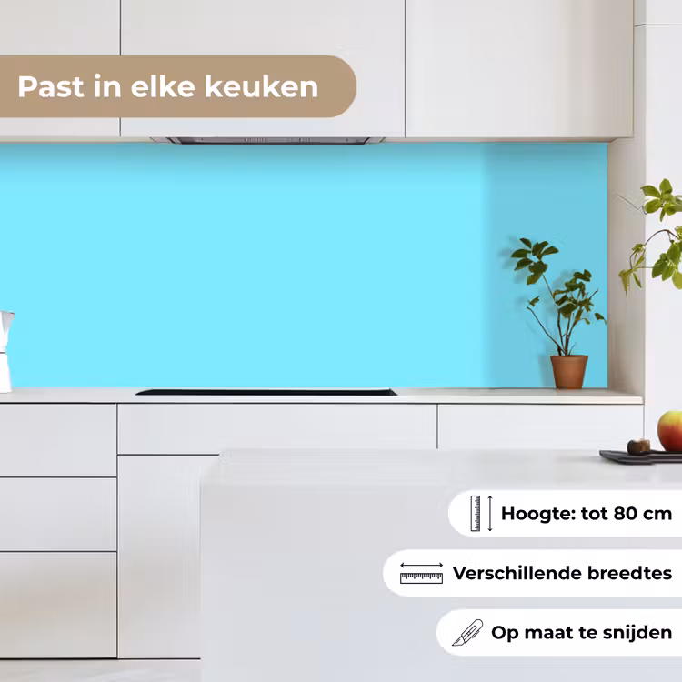 Keuken achterwand - Electric - Cyan - Blauw — 7