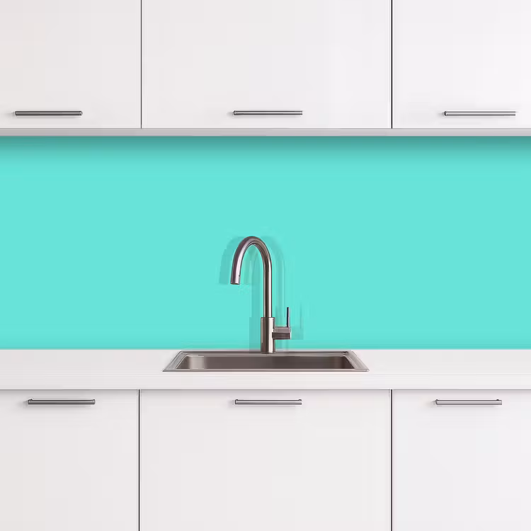 Keuken achterwand - Electric - Cyan - Turkoois — 4