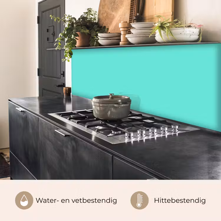 Keuken achterwand - Electric - Cyan - Turkoois — 5