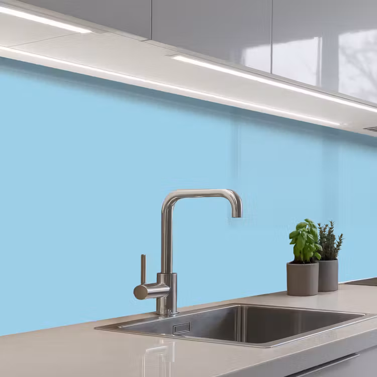 Keuken achterwand - Ice - Blue - Blauw — 2
