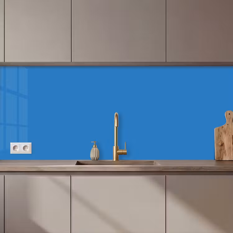 Keuken achterwand - Royal - Blue - Blauw — 1