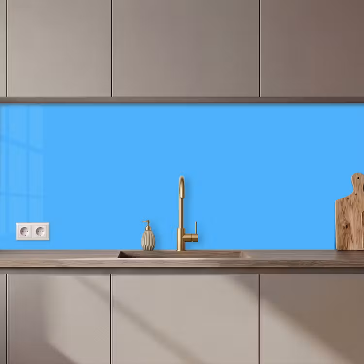 Keuken achterwand - Sky - Blue - Blauw — 1