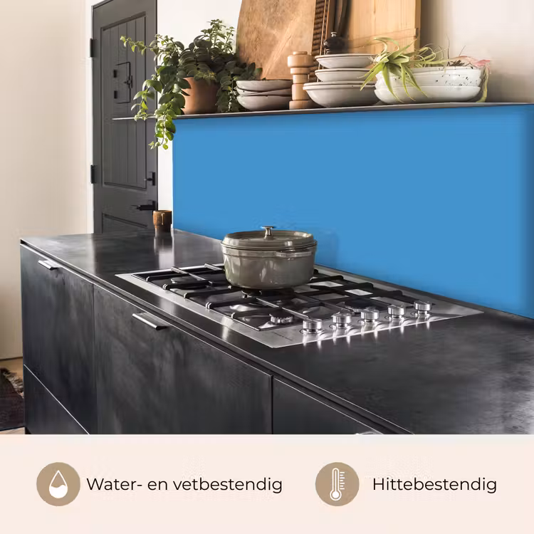 Keuken achterwand - Steel - Blue - Blauw — 5