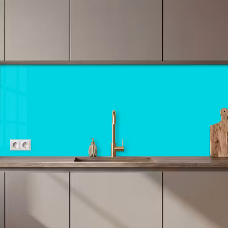 Keuken achterwand - Vivid - Aquamarine - Turkoois — 1