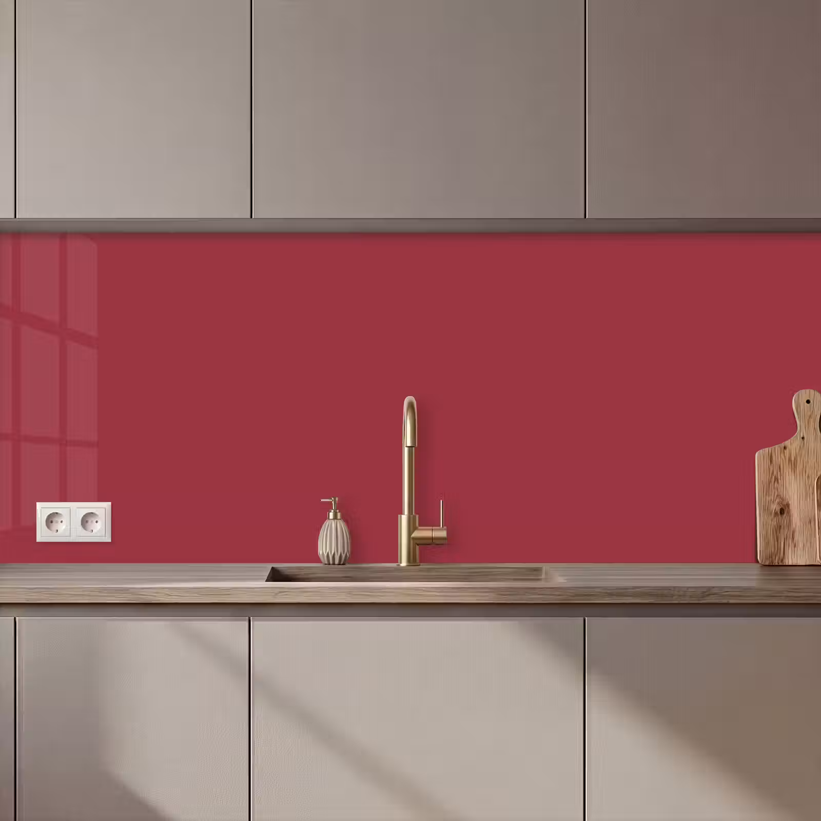 Keuken achterwand - Antique - Ruby - Rood — 1