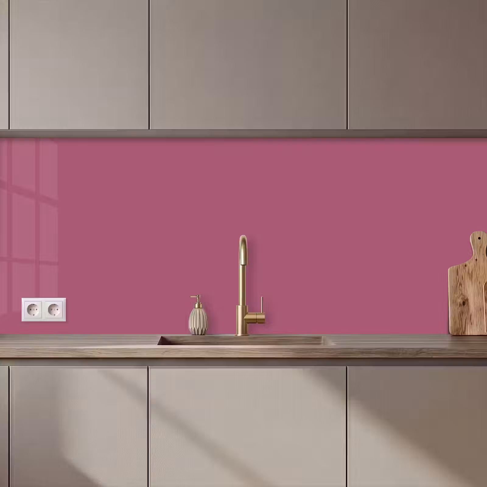 Keuken achterwand - Berry - Roze -Pink — 1