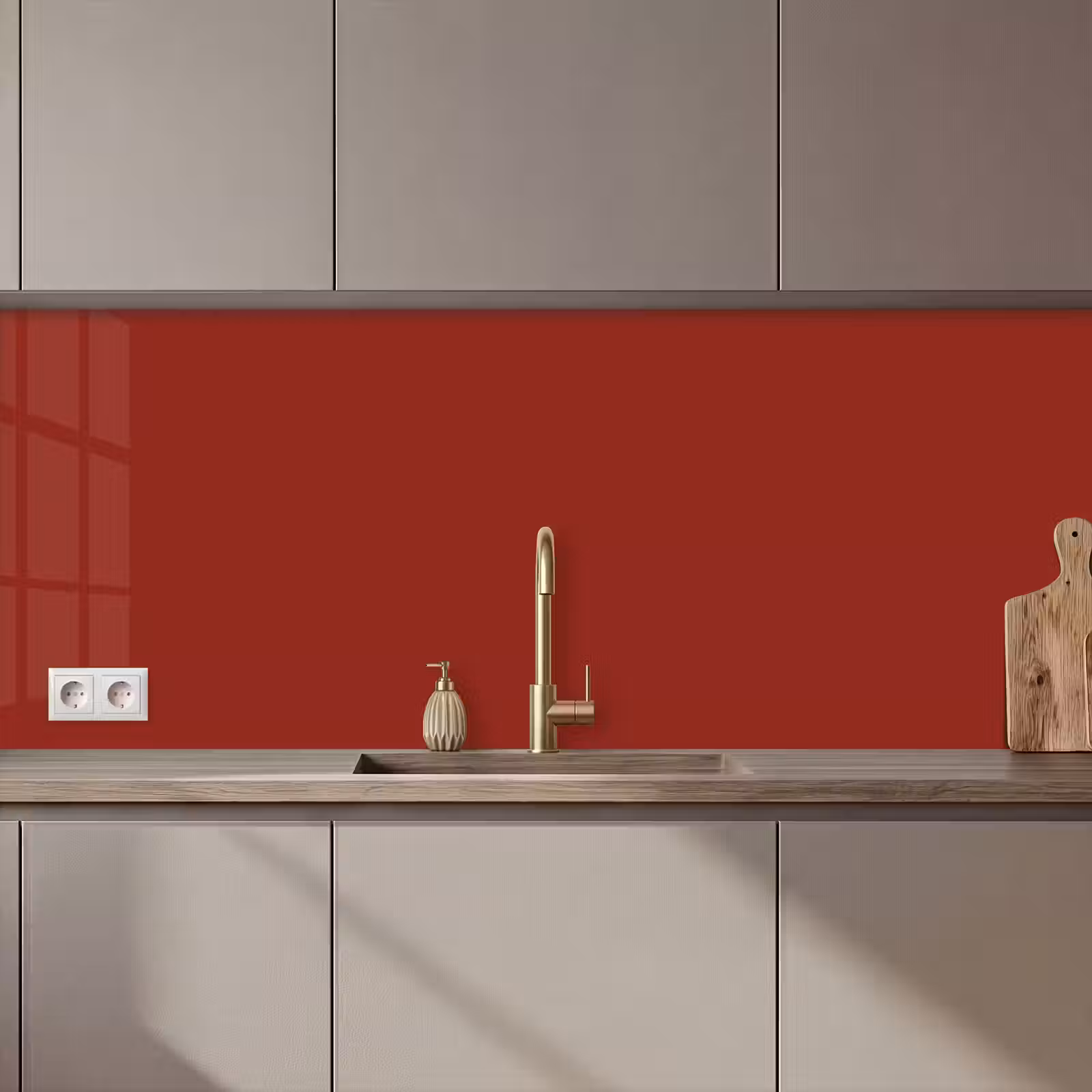 Keuken achterwand - Burnt - Copper - Rood — 1