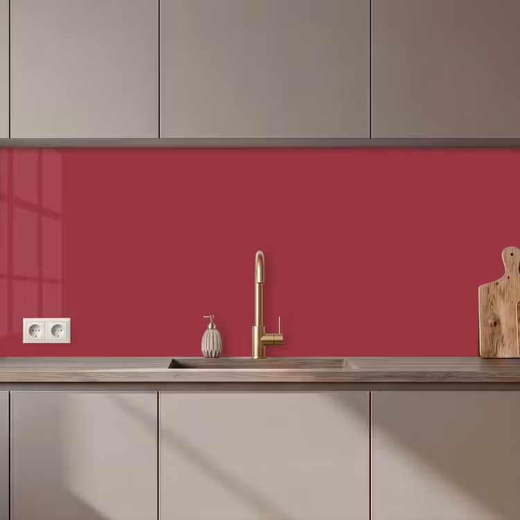 Keuken achterwand - Antique - Ruby - Rood — 1