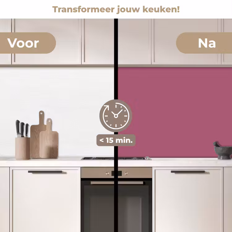 Keuken achterwand - Berry - Roze -Pink — 3