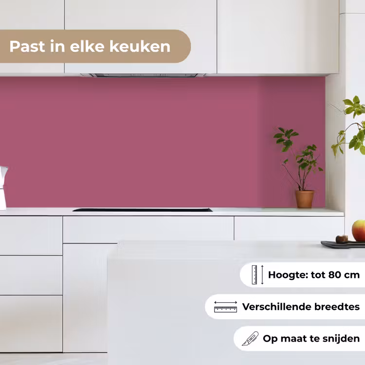 Keuken achterwand - Berry - Roze -Pink — 7