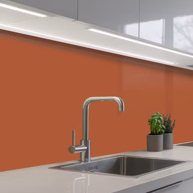 Keuken achterwand - Burnt - Sienna - Oranje — 2