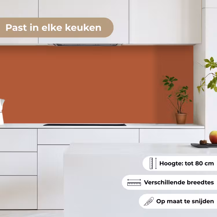 Keuken achterwand - Burnt - Sienna - Oranje — 7
