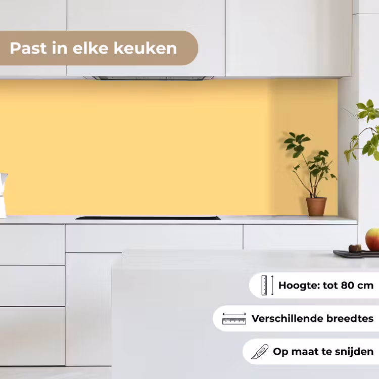 Keuken achterwand - Butter - Geel - Yellow — 7
