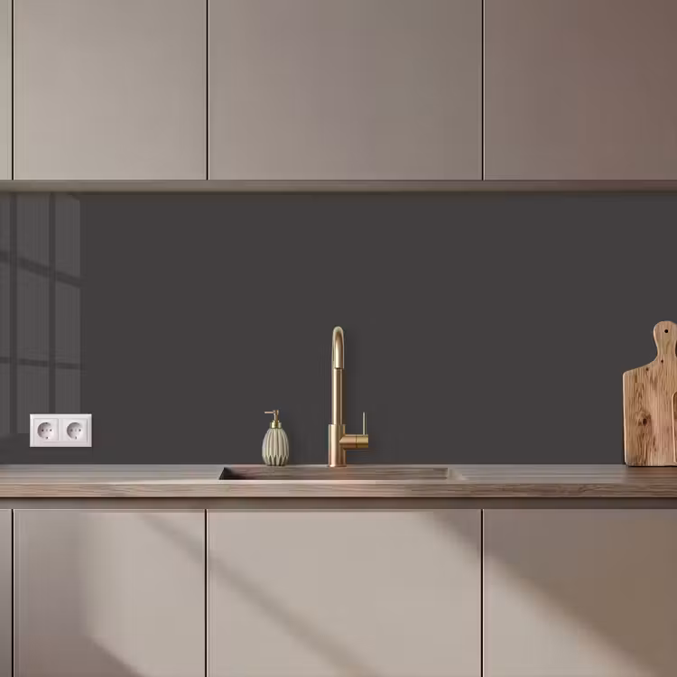 Keuken achterwand - Charcoal - Grijs- Grey — 1