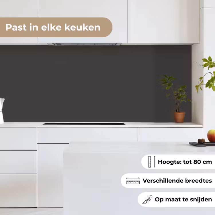 Keuken achterwand - Charcoal - Grijs- Grey — 7