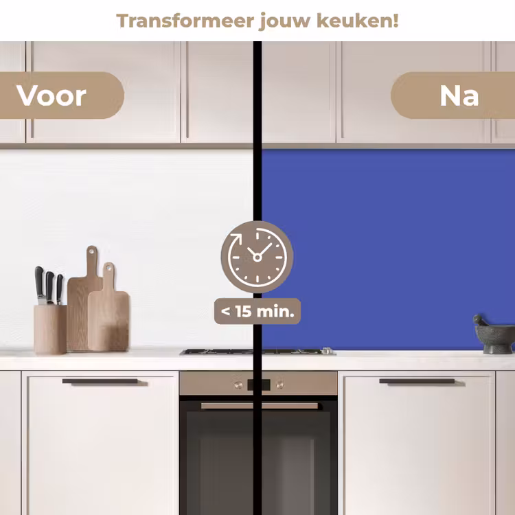 Keuken achterwand - Chinese - Blue - Blauw — 3