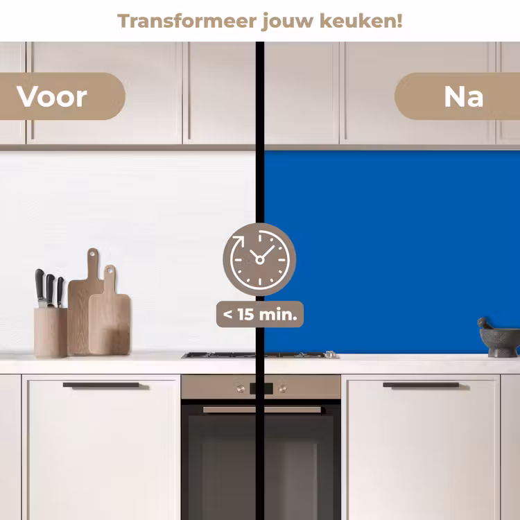 Keuken achterwand - Classic - Azure - Blauw — 3