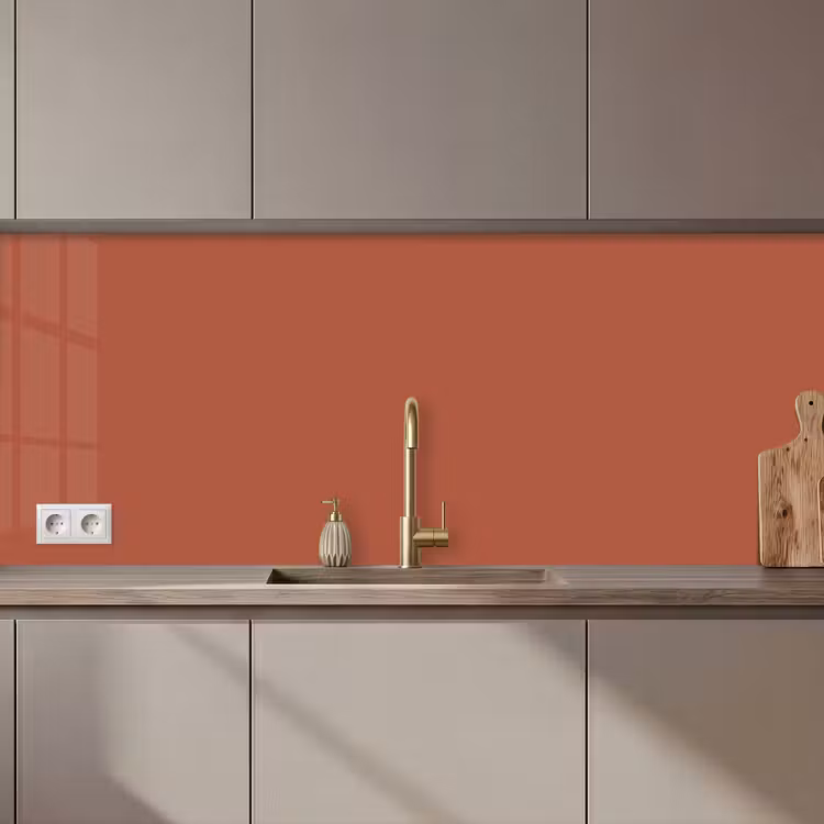 Keuken achterwand - Copperhead - Oranje - Bruin — 1