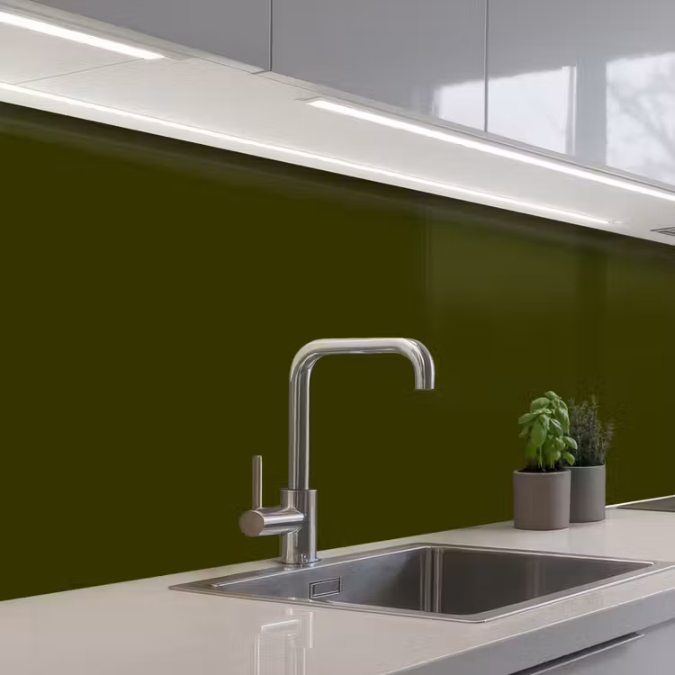 Keuken achterwand - Dark - Olive - Groen — 2