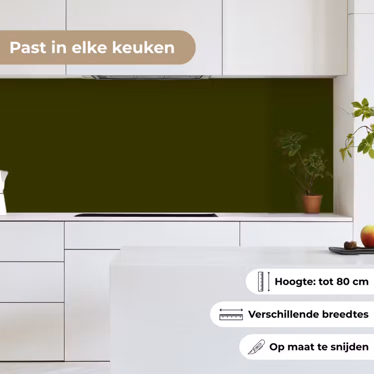 Keuken achterwand - Dark - Olive - Groen — 7
