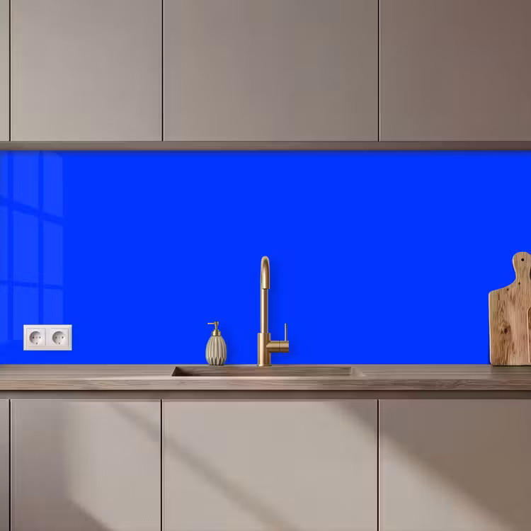 Keuken achterwand - Electric - Blue - Blauw — 1