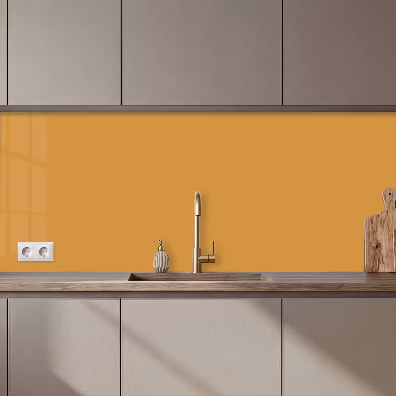 Keuken achterwand - Autumn - Mustard - Geel — 1