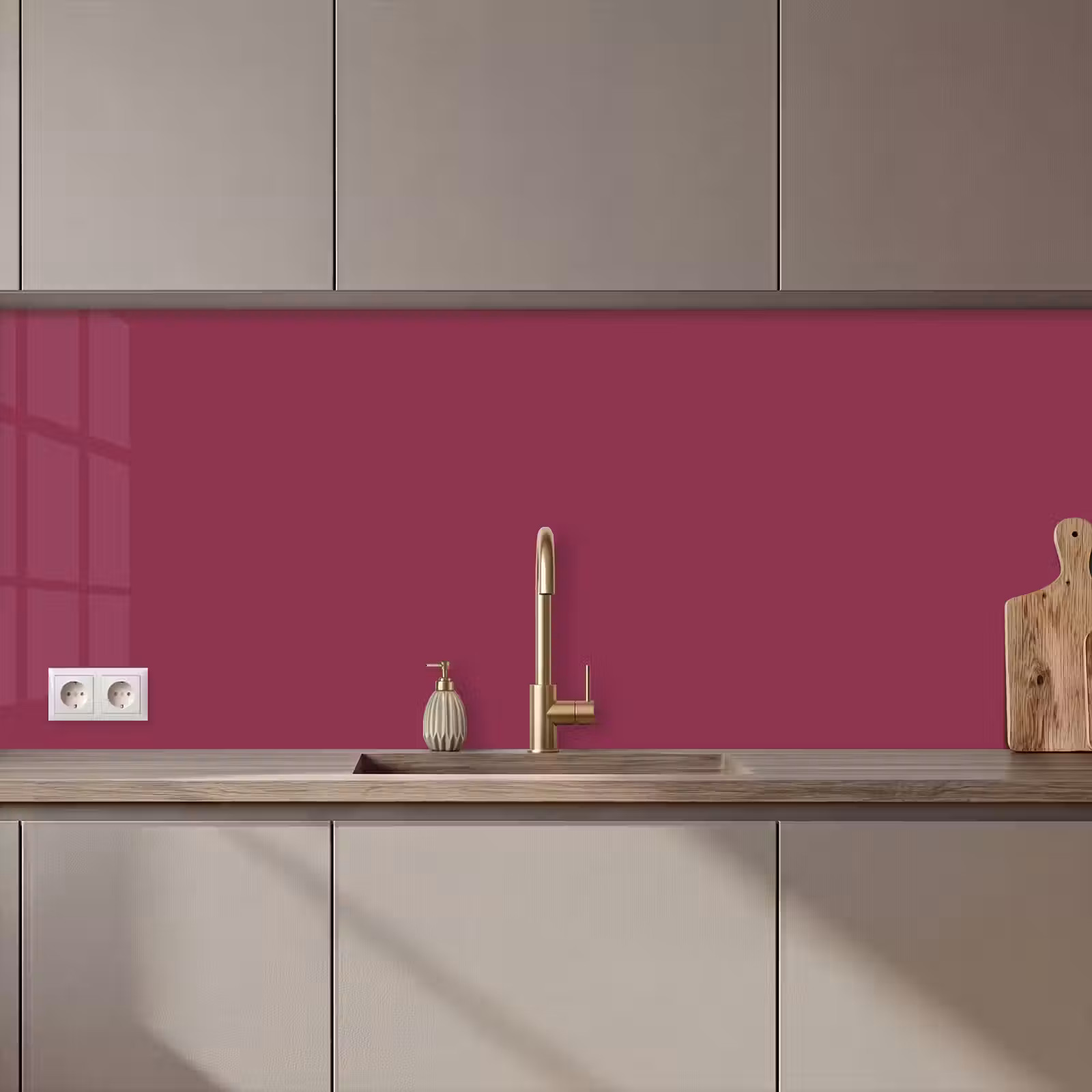 Keuken achterwand - Deep - Rasberry - Rood — 1