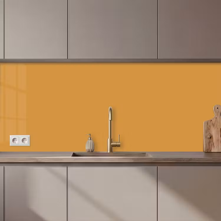 Keuken achterwand - Autumn - Mustard - Geel — 1