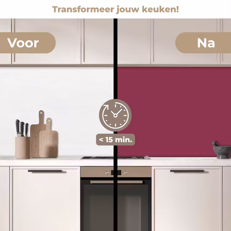Keuken achterwand - Deep - Rasberry - Rood — 3