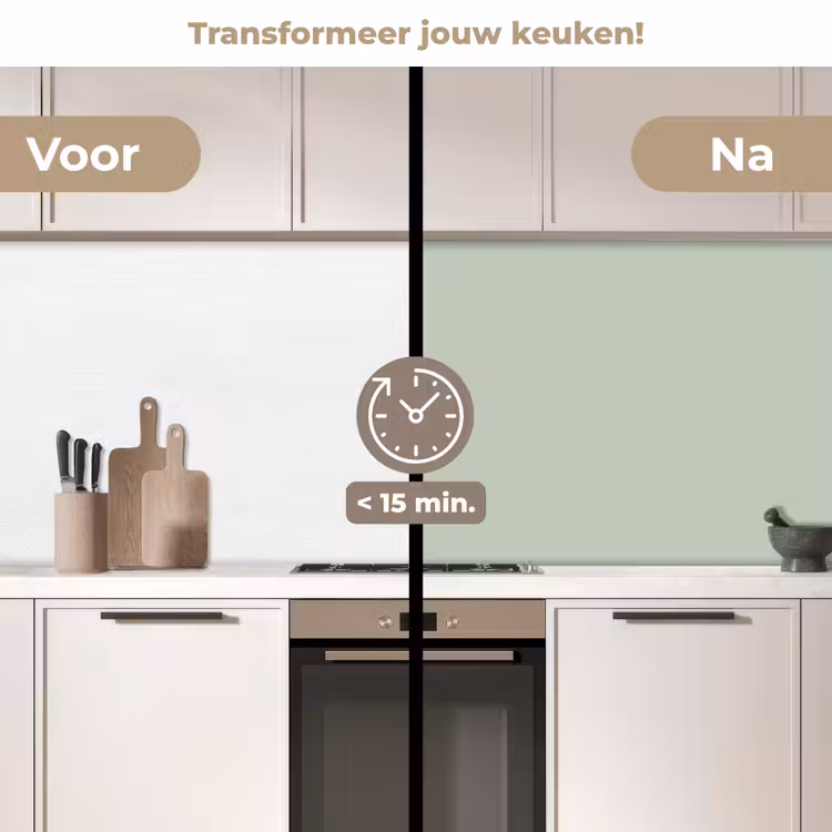 Keuken achterwand - Frosted - Mint - Groen — 3