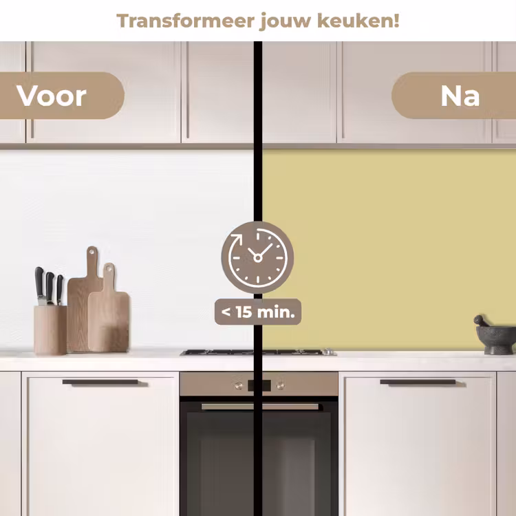 Keuken achterwand - Golden - Clover - Geel — 3