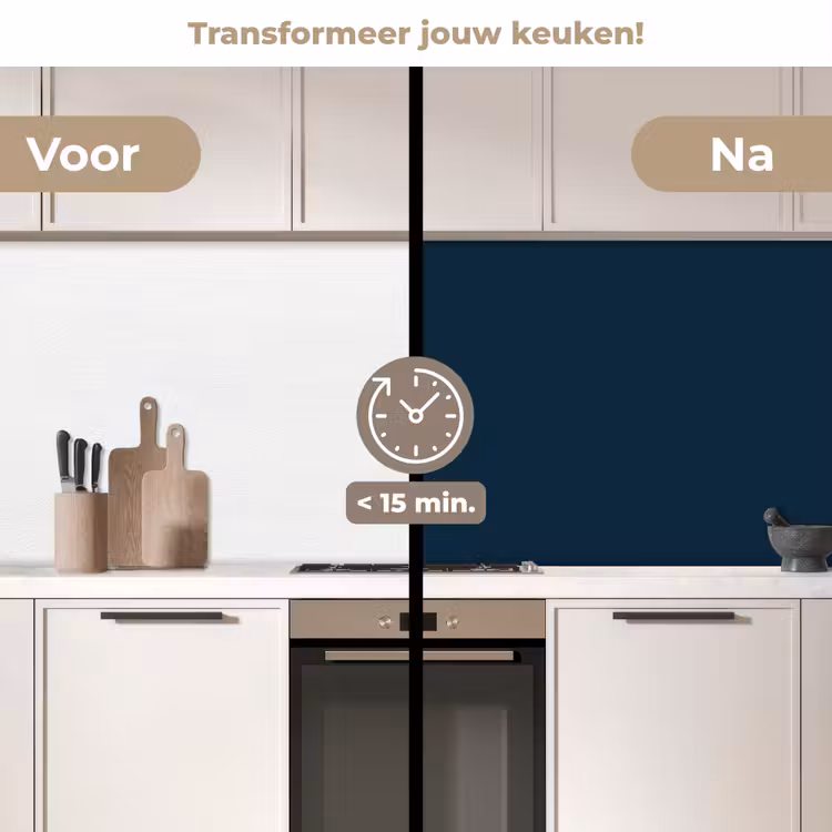 Keuken achterwand - Midnight - Blue - Blauw — 3