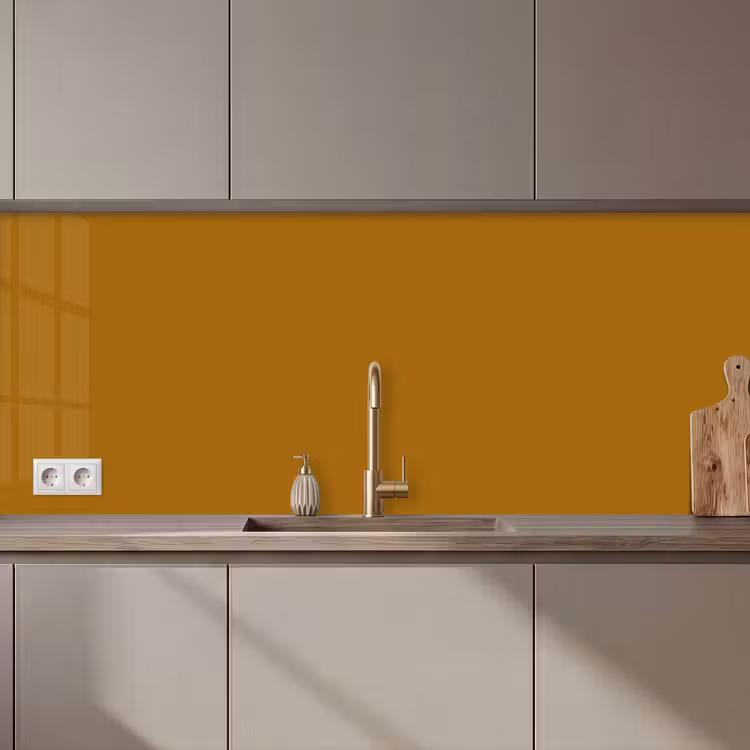 Keuken achterwand - Ocre - Gold - Geel — 1