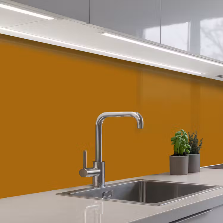 Keuken achterwand - Ocre - Gold - Geel — 2