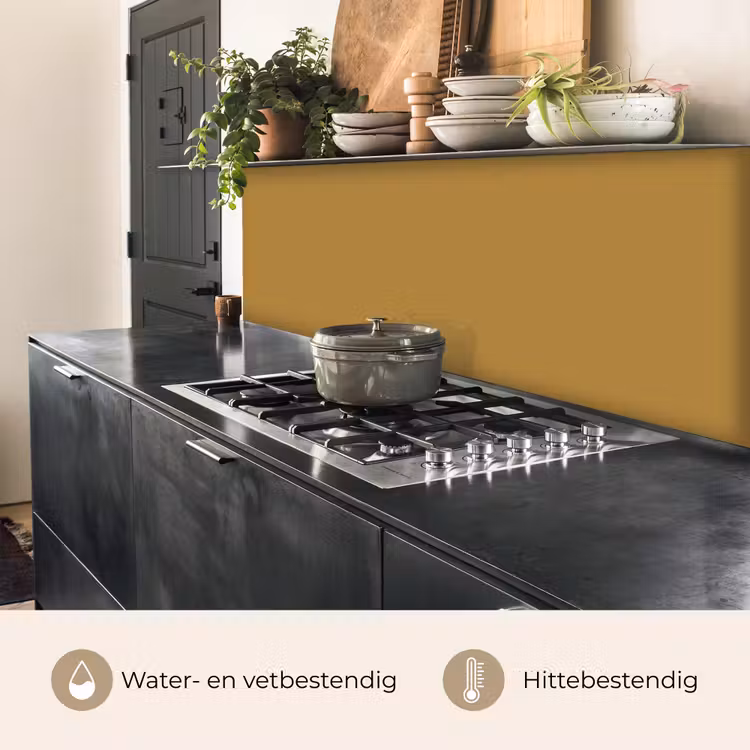 Keuken achterwand - Rhythmic - Ochre - Geel — 5