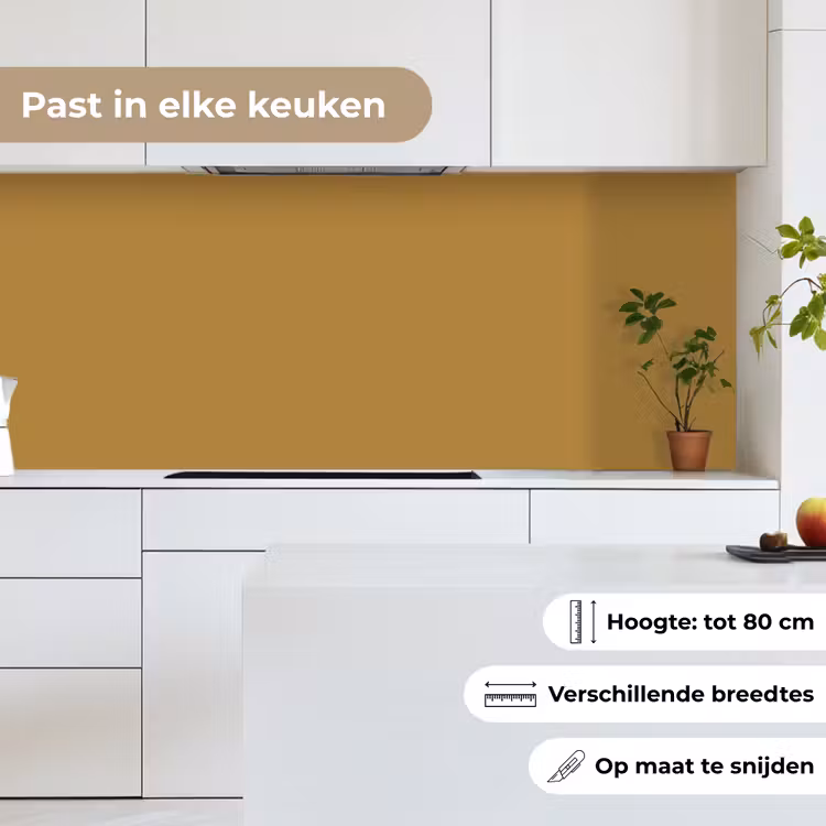 Keuken achterwand - Rhythmic - Ochre - Geel — 7