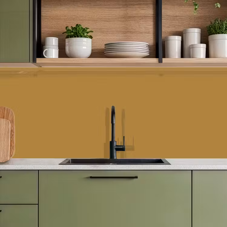 Keuken achterwand - Rhythmic - Ochre - Geel — 8