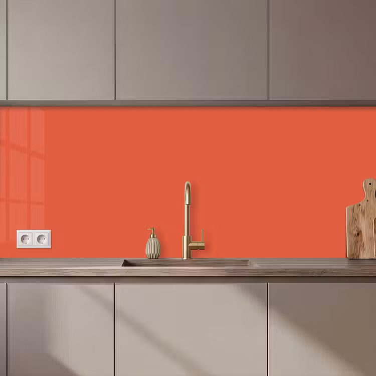 Keuken achterwand - Rustic - Clay - Oranje — 1