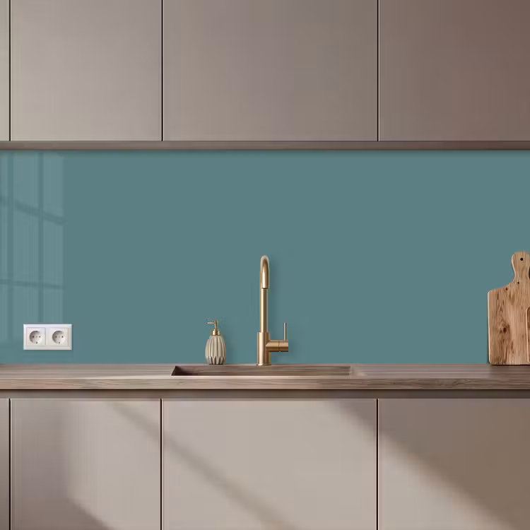 Keuken achterwand - Serene - Teal - Blauw — 1