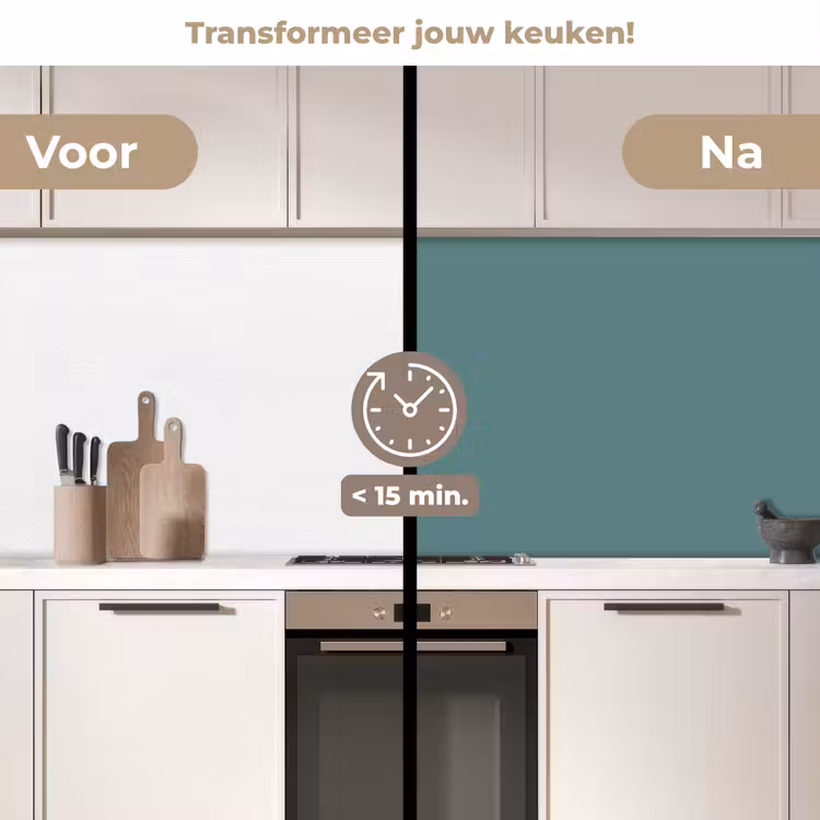 Keuken achterwand - Serene - Teal - Blauw — 3