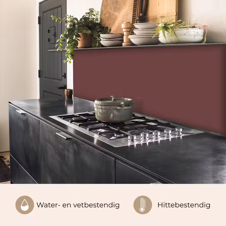 Keuken achterwand - Velvet - Merlot - Rood — 5