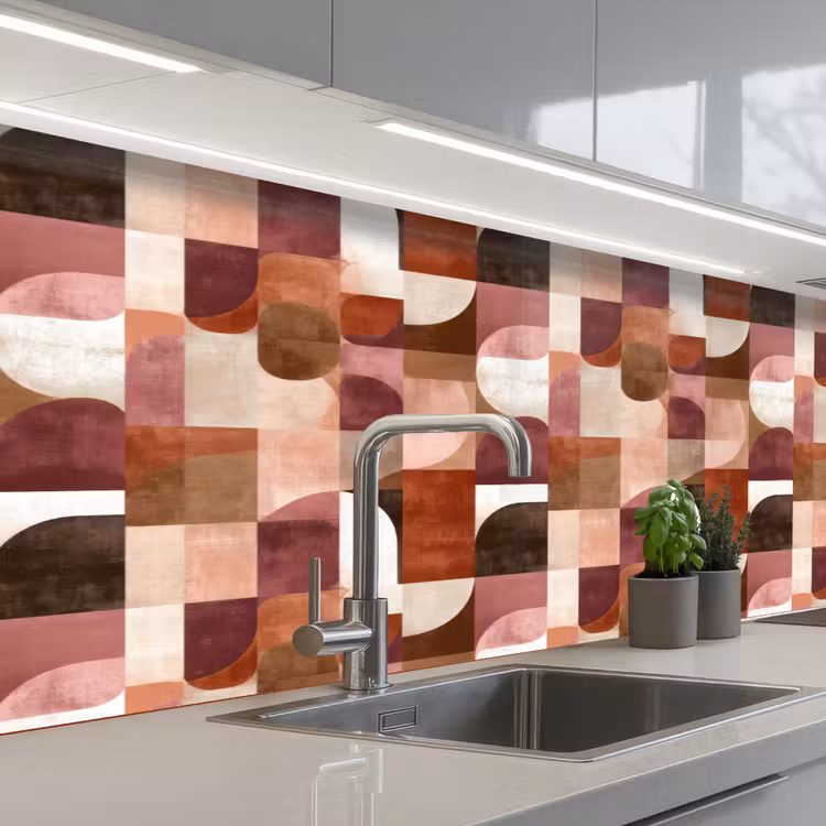 Keuken achterwand - Geometrie - Modern - Retro — 2
