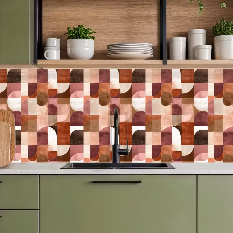 Keuken achterwand - Geometrie - Modern - Retro — 8