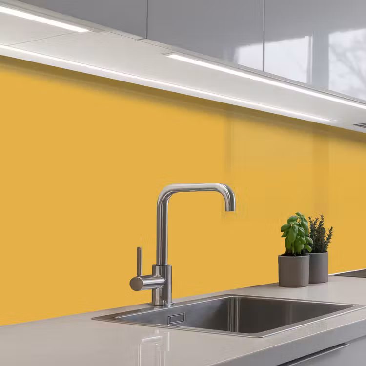 Keuken achterwand - Joyful - Mustard - Geel — 2