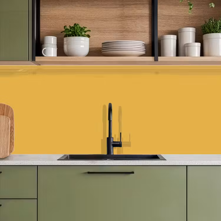 Keuken achterwand - Joyful - Mustard - Geel — 8