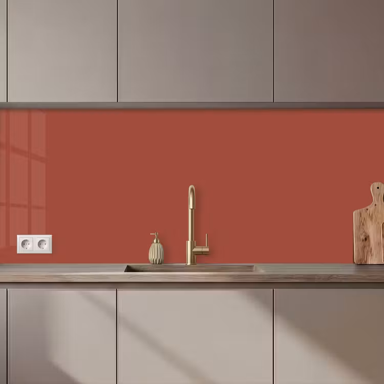 Keuken achterwand - Rustic - Terracotta - Oranje — 1
